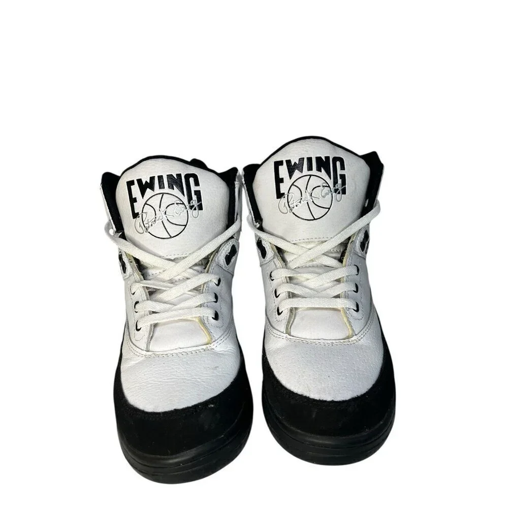 Patrick Ewing Athletics 33 Hi Sneaker Black/White/Silver Men's 7 Retro Style